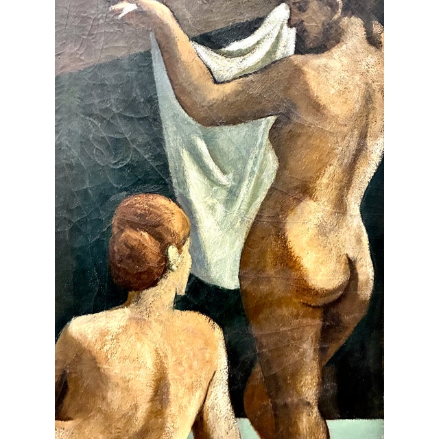 Pablo Picasso Large Modern Painting After Picasso of Three Nudes by David Ladin For Sale - Image 4 of 8
