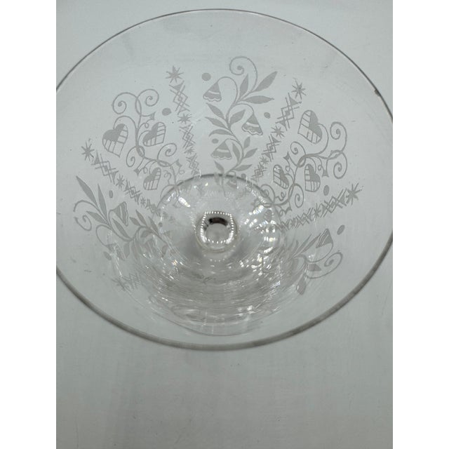 White Wine Glasses with Argentina Pattern from Baccarat, 1940, Set of 5 For Sale - Image 15 of 18
