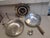 Hollywood Regency Black Gold Dorothy Draper Style Food Chafing Dish Warmer & Skillet Set Set.your table with this...