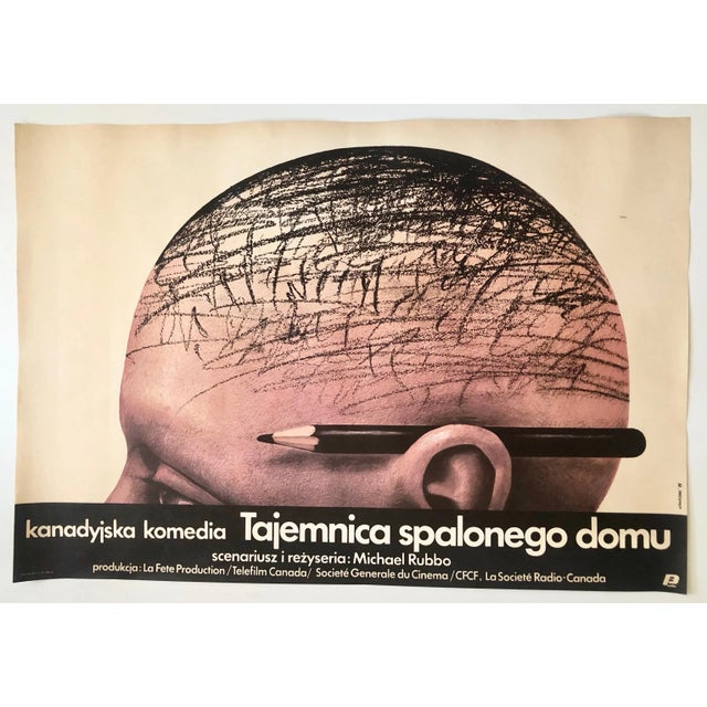 The Peanut Butter Solution Movie Poster by Wiesław Wałkuski, Poland, 1988, in Flawless conditions. Designed 1980 to 1989...