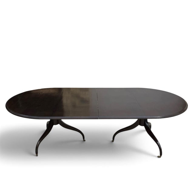 A stunning extra-large double pedestal dining table from Dessin Fournir The Georgian Dining Table is handmade, with the...