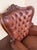 French Louis XV Style Chair in Carved Walnut and Patinated Leather, 1890s For Sale - Image 9 of 18