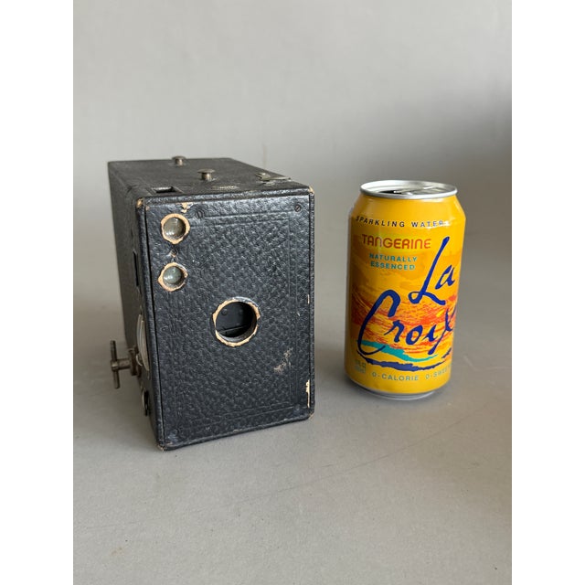 1910s Antique Kodak Black Brownie No 2a Box Camera For Sale - Image 5 of 11