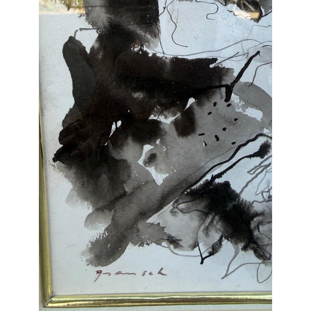 Rare Original Emilio Grau Sala Parisian Watercolor Painting - Joanna Carson Estate For Sale - Image 4 of 4