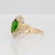 2020s 1.1Ct Chrome Diopside Ring With Natural Diamonds Accents: Solid 10k Gold, 10x8mm For Sale - Image 5 of 8