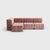 Not Yet Made - Made To Order Curt Modular Set - Flexible Small Corner Sofa - Barcelona - Lotus - V3347/24 (Pink) by Ambivalenz, Set of 9 For Sale - Image 5 of 5