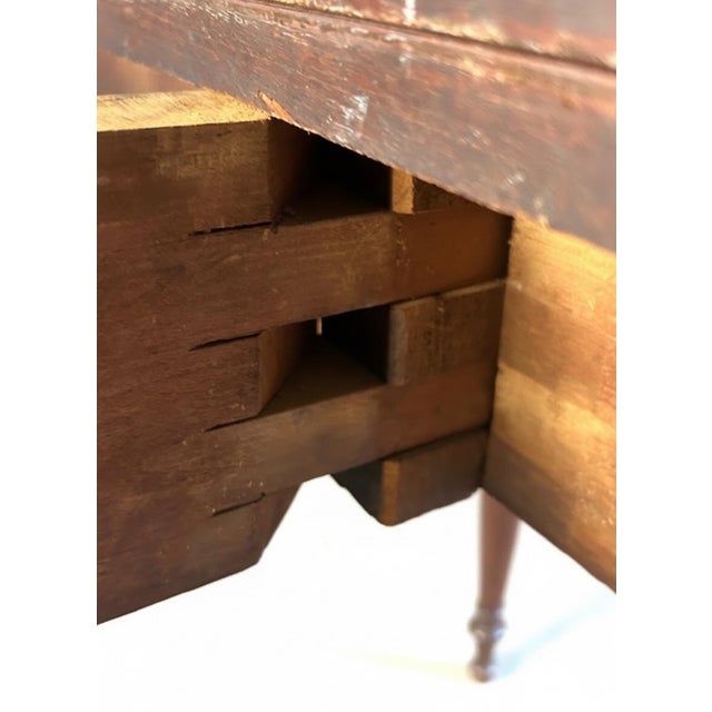 Wood Early 19th Century American Sheraton Mahogany Flip-Top Card & Game Table For Sale - Image 7 of 10