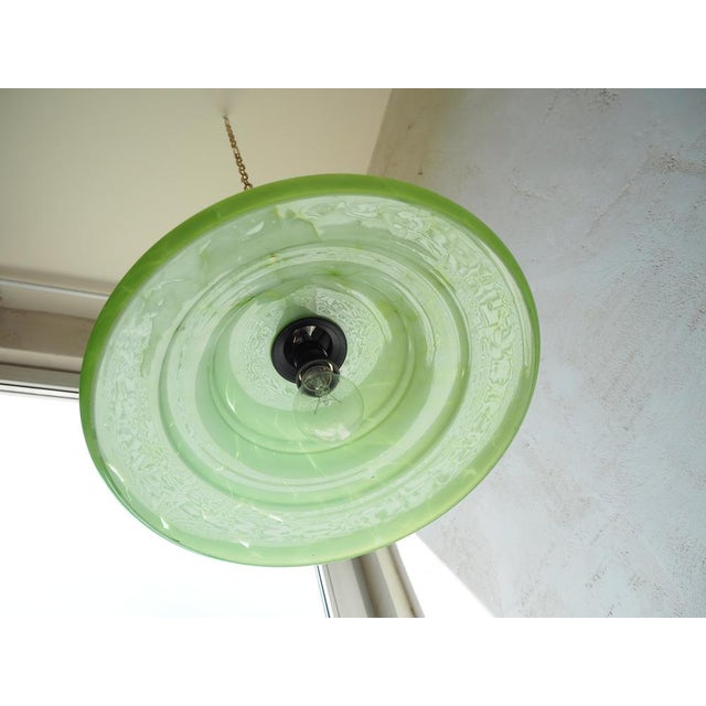 Mid-Century Glass Chandelier attributed to Stefan Tabery, Bohemia, 1960s. For Sale - Image 10 of 15