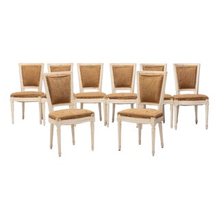 French Dining Chairs, 1930, Set of 8 For Sale