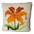 1970s Needlepoint Pillow of a Lily For Sale