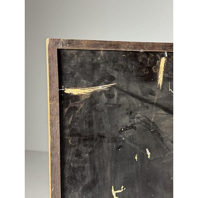 Sleek minimalist mirror. Crafted from oak. Subtle thin frame. Natural color. Original mirror glass, fully weathered....