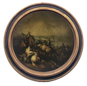 After Salvator Rosa, Cavalry Battle, 2002, Oil on Canvas