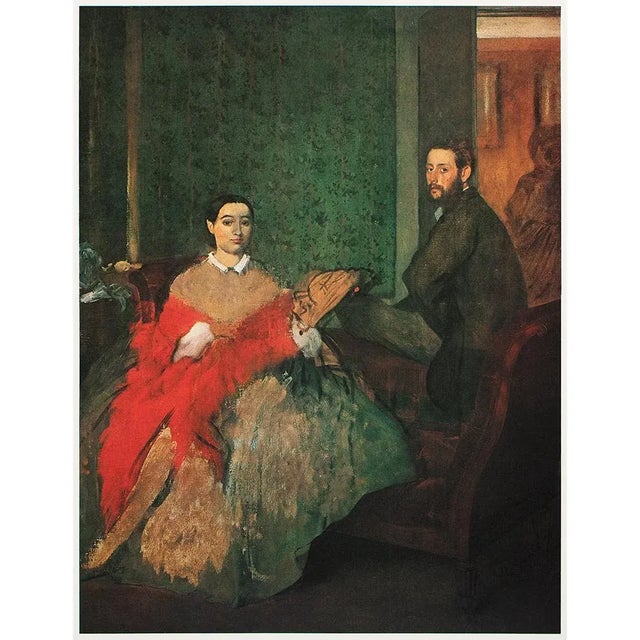 1970s 1977 After Edgar Degas "Duke and Duchess of Morbilli", Large Full-Color Print For Sale - Image 5 of 6