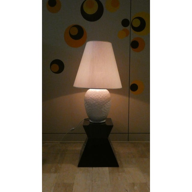 Ceramic Pinecone Table Lamp by Tommaso Barbi, Italy, 1970s For Sale - Image 4 of 15