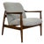 Mid-Century Grey Armchair by Edmund Homa, 1960s For Sale