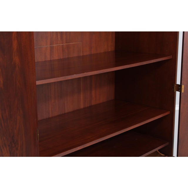 1990s Baker Historic Charleston Inlaid Mahogany Bedroom Armoire For Sale - Image 5 of 15