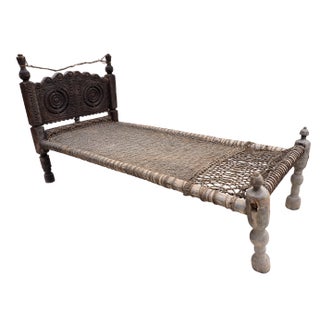 Antique 19th Century Swat Valley-Pakistan Charpoi Bed, 1920s For Sale