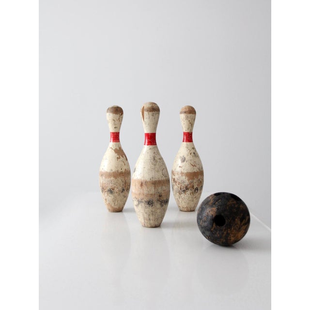 Vintage Bowling Game Set Chairish