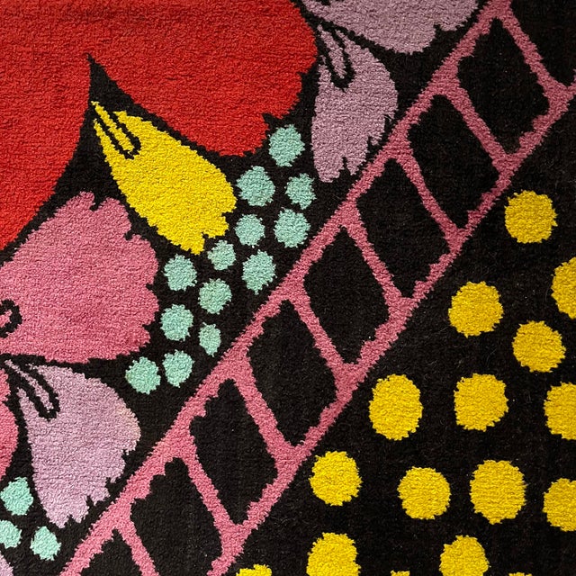 Flower Power Rug, 1970s For Sale - Image 8 of 12