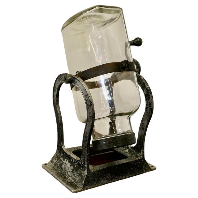 Vintage Hand Driven Home Butter Churn, 1920 For Sale - Image 9 of 9