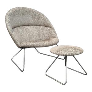 Dennie Chair & Foot Stool by Nanna Ditzel & Jørgen Ditzel for One Collection