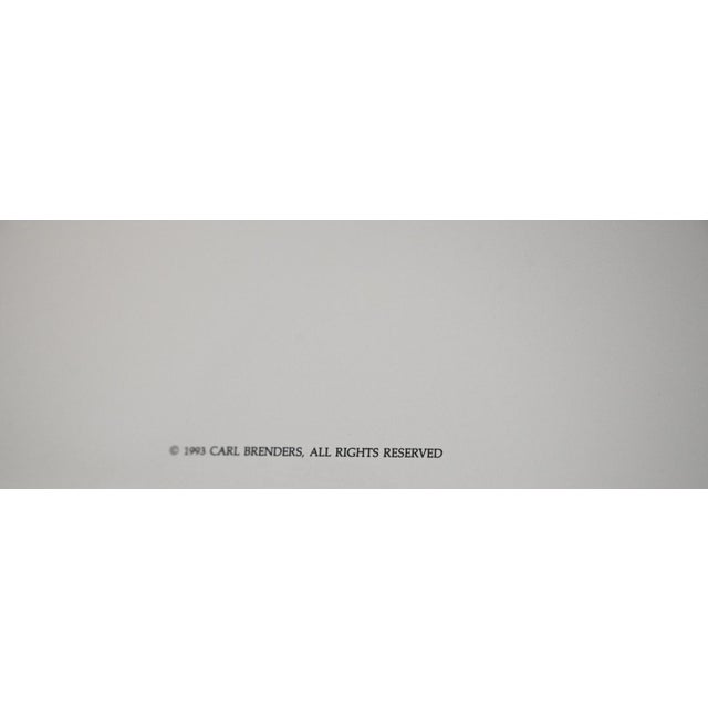 1990s Carl Brenders "Black Sphinx" Signed Limited Edition Lithograph 278/950, Mill Pond Press, 1993 For Sale - Image 5 of 12