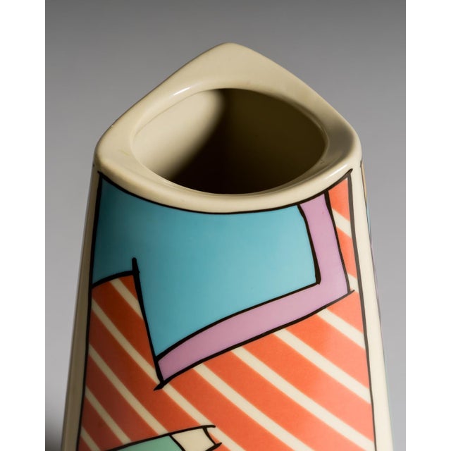 Flash Porcelain Vase and Candleholder Set by Dorothy Hafner for Rosenthal, 1980s, Set of 4 For Sale - Image 6 of 14