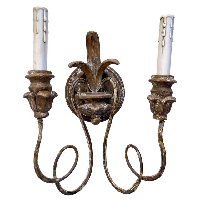 2020s Vintage French Style Wall Sconces - a Pair For Sale - Image 5 of 13