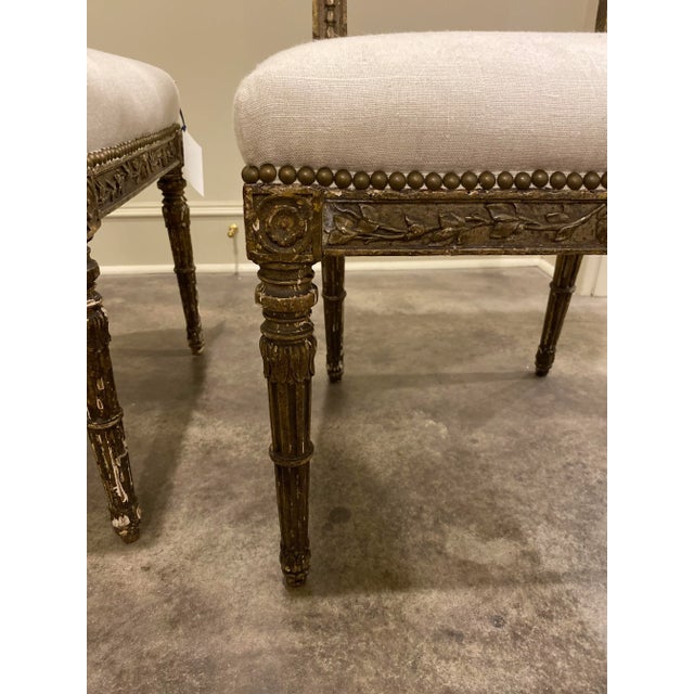 Early 20th Century Early 20th Century Antique Italian Accent Chairs - Pair For Sale - Image 5 of 8