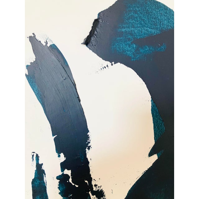 2020s Color Study in Navy #13 Contemporary Abstract Acrylic Painting For Sale - Image 5 of 7