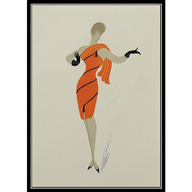 Message us to inquire about custom framing options! (Included for free with every purchase) Erte Authentic and Original...