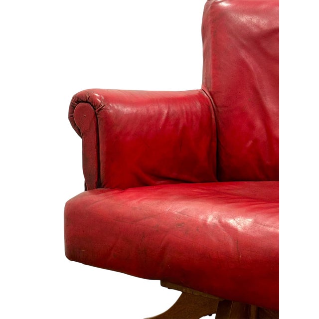 English Swivel Club Armchair For Sale - Image 3 of 13
