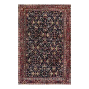 1920s Antique Persian Mahal Area Rug 4’1″ X 6’6″