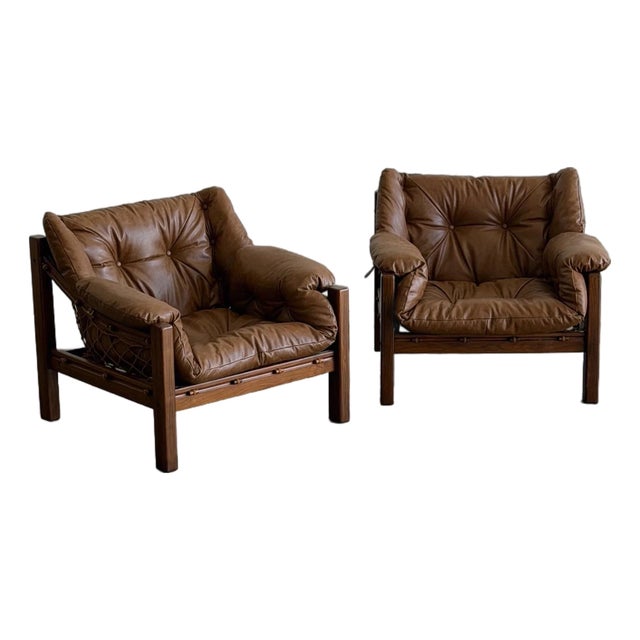 Vintage Brazilian ‘Amazonas’ Lounge Chairs in Rosewood by Jean Gillon For Sale