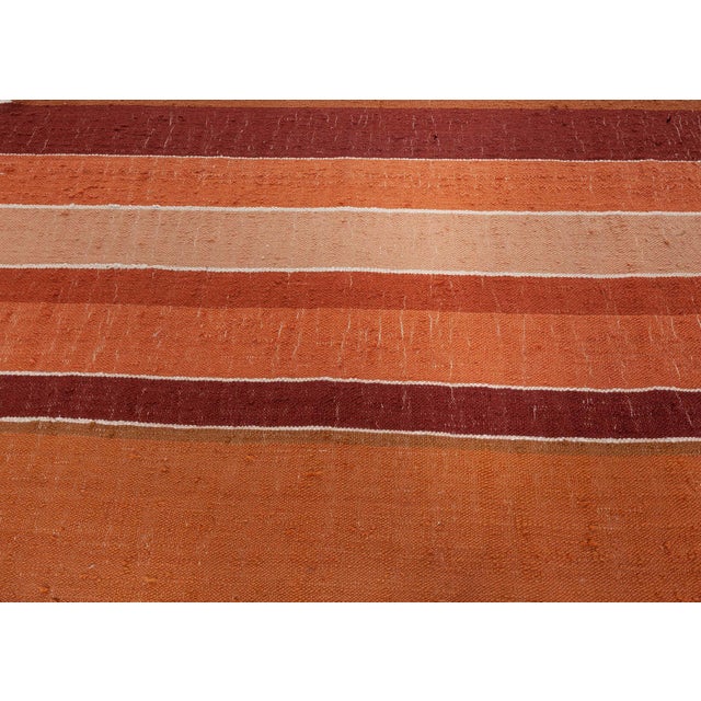 Textile Vintage Swedish Flat-Weave Rug, Doris Leslie Blau For Sale - Image 7 of 10