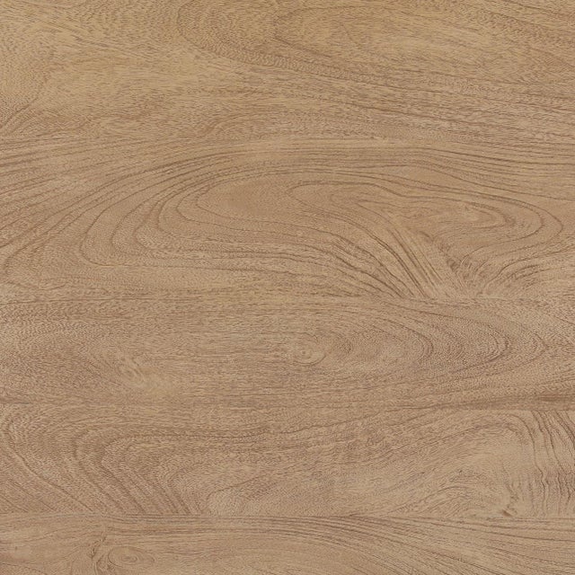 Turned Leg Natural Wood Coffee Table For Sale - Image 4 of 5