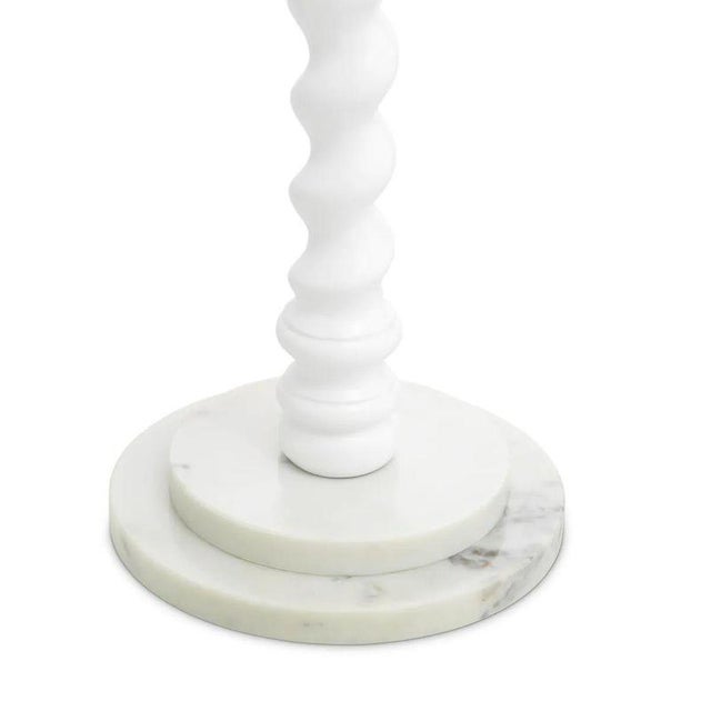Not Yet Made - Made To Order White Floor Lamp with Marble Base by Eichholtz For Sale - Image 5 of 8