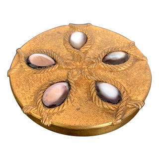 A Bronze Compact Box by French Art Jeweler Line Vautrin For Sale