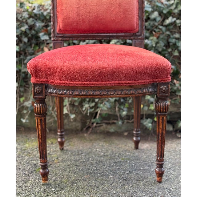 Traditional Early 20th Century Heavily Carved Accent French Regency Chair For Sale - Image 3 of 10