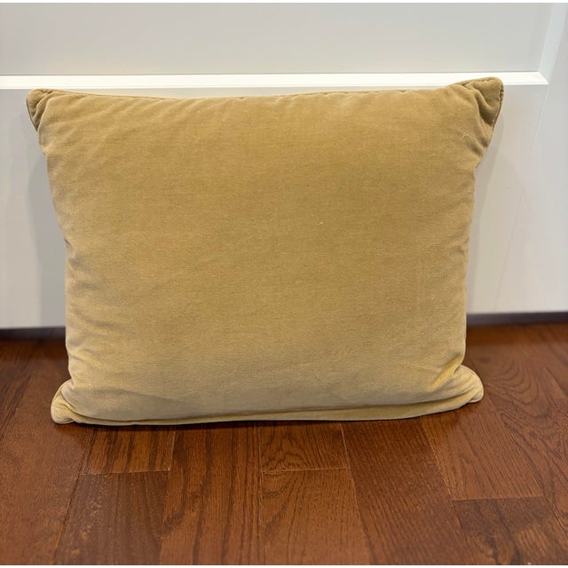 Elevate your space with this exquisite, authentic vintage needlepoint pillow manufactured by the luxury design house...