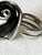 Black Vintage 1970s Brutalist Modernist Smoky Quartz Statement Ring, Silver-Tone For Sale - Image 8 of 10