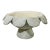 Mid 20th Century Folk Art Scalloped Concrete Pedestal Planter / Garden Urn For Sale
