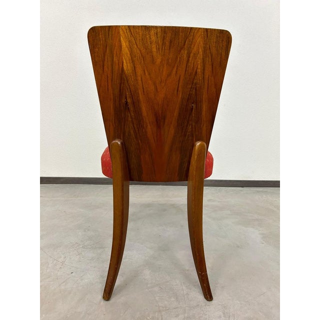 Art Deco H-214 Dining Chairs by Jindrich Halabala for Up Závody, 1950s, Set of 3 For Sale - Image 9 of 10