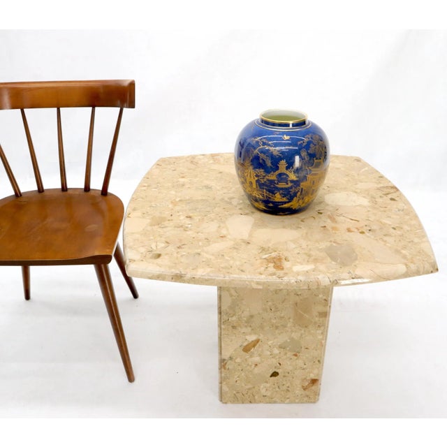 Mid-Century Modern rounded square occasional side table.