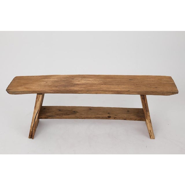 Unique bench with original design by Logniture. Made entirely from old reclaimed oak. Such unique handmade design will...
