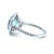 2020s Tiffany & Co. Platinum Soleste Aquamarine & Diamond Ring 3.95ct 7.17g, Size 5 For Sale - Image 5 of 11