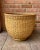 Vintage Large Hand Woven Wicker Reed Basket / Planter For Sale In Chicago - Image 6 of 13