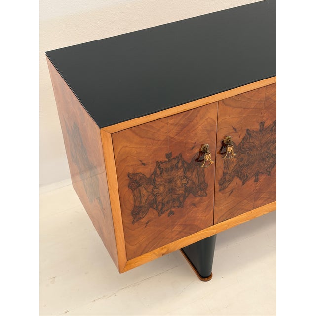 Art Deco Style Sideboard in Walnut Burl, 1940s For Sale - Image 15 of 18
