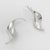 Modern 1990s Vintage Silver Dangles, XL Gerhard Herbst Studio Sterling Silver Earrings.- Set of 2 For Sale - Image 3 of 4
