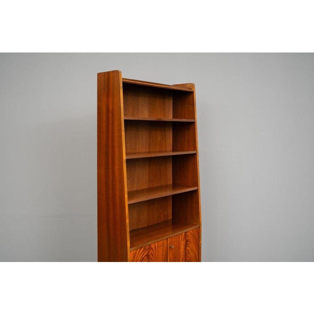 Mid-Century Brown Mahogany Bookcase For Sale - Image 8 of 18